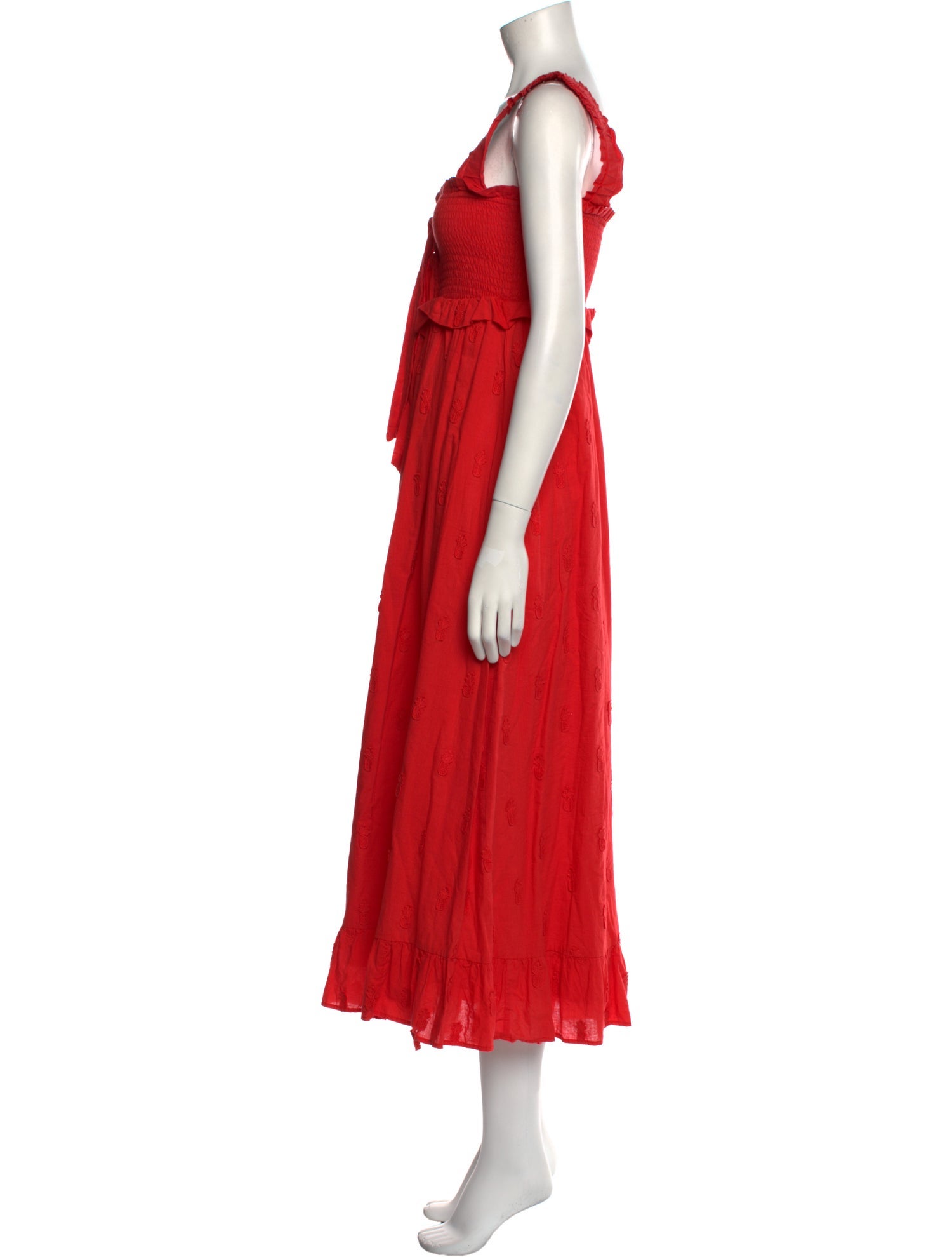 Farm Rio Square Neckline Long Dress